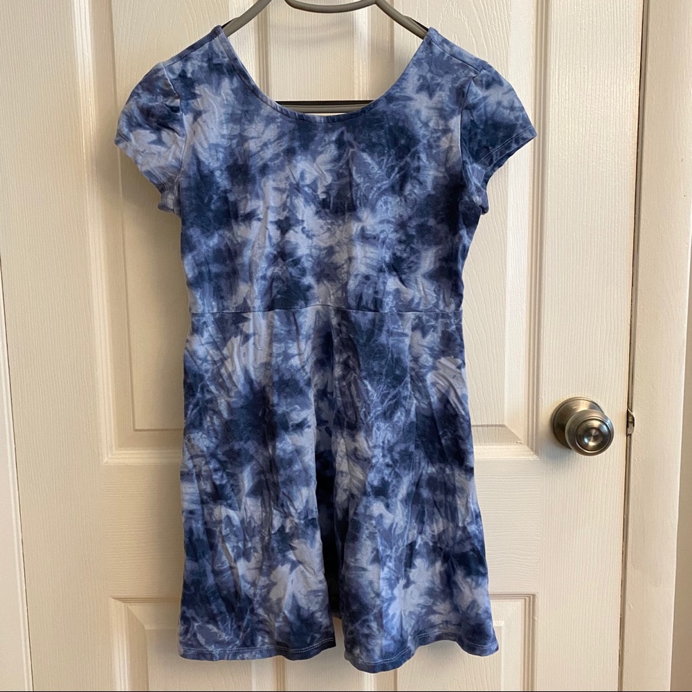 2/$15 or 3/$20- Simply Styled blue tie dye dress